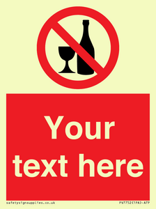 Custom prohibition no alcohol